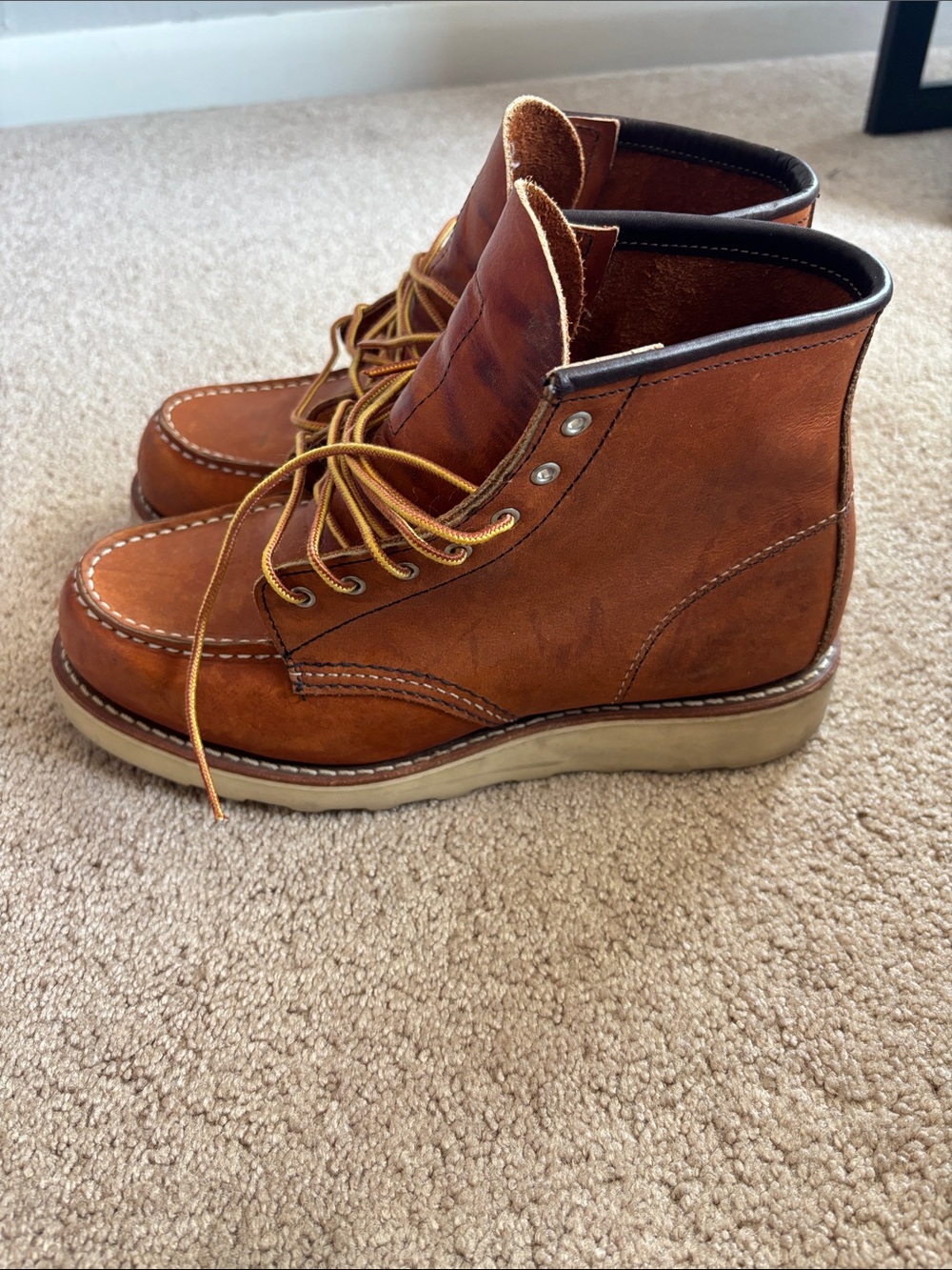 Red Wing Moc Toe boots, Oro, 8B
